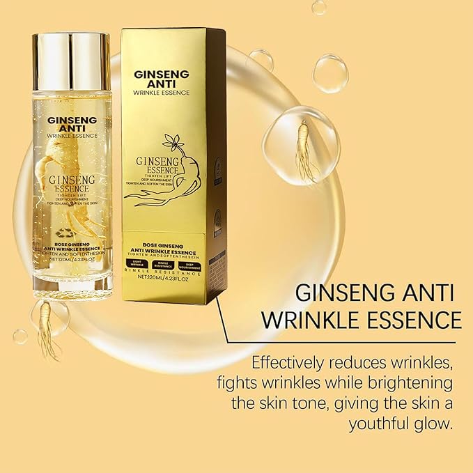 Ginseng Essence Anti Wrinkle Essence, Ginseng Essence Water-100% Wild Ginseng From Himalayas, Anti-Aging Hydrating Serum Water for All Skin Types (1PC)