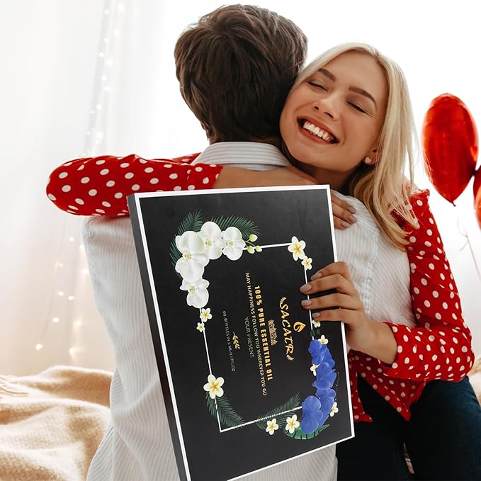 Premium Essential Oils Set - Pure Essential Oils-Perfect for Diffuser, Humidifier, Massage, DIY Candle and Soap Making(60x5 ML)