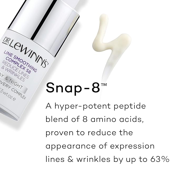 Dr. Lewinn's | Line Smoothing Complex S8 | Eye Recovery Complex | Reduce Lines & Wrinkles | Reduce Expression Lines | Target Dark Circles | 15g