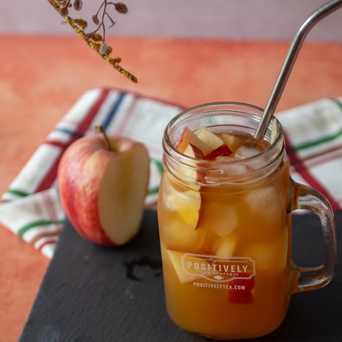 Organic Positively Tea Company, Winter Apple Cider Rooibos Tea, Loose Leaf, 16 Ounce