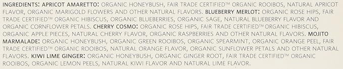 Tea Forte Single Steeps Loose Leaf Herbal Retreat Premium Tea Sampler 15 Count 3 of Each Assorted Blends, Pre-Portioned Single Serve Pouches, Steeps 12 oz