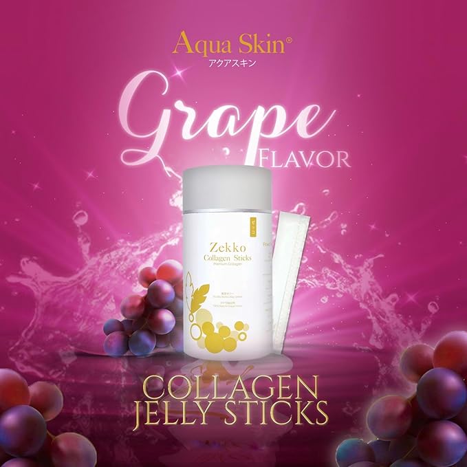 Zekko Collagen Sticks Grape Flavor 10 Jelly Sticks