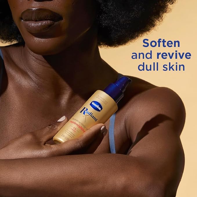 Vaseline Intensive Care Cocoa Radiant 3 Count 6.8oz Body Gel Oil + Radiant X Replenishing 3.7oz Body Oil
