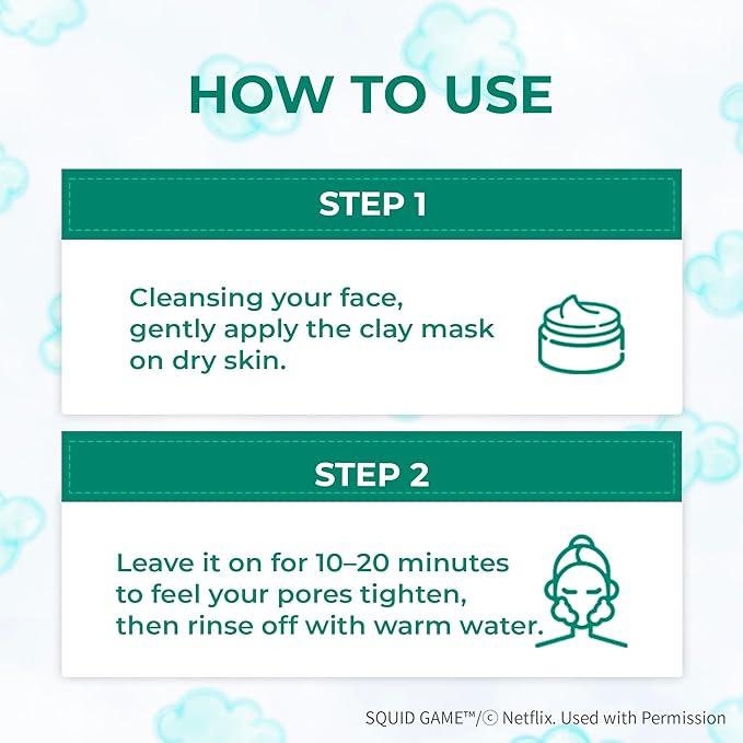 BRING GREEN X NETFLIX SQUID GAME Edition Tea Tree Cica Pore Clay Pack Strong 100g