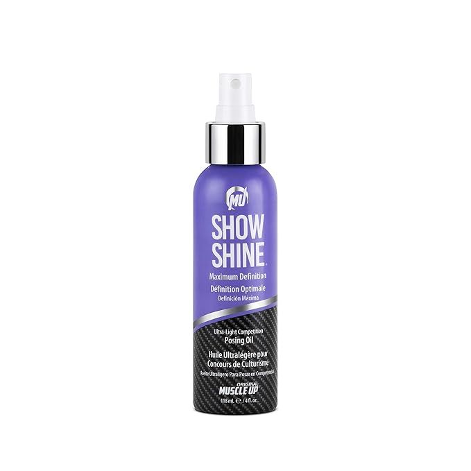 Pro Tan, Show Shine, Maximum Definition Ultra-Light Posing Oil, Stage Oil, Fitness Event, Modeling, Photoshoot, 4 oz.