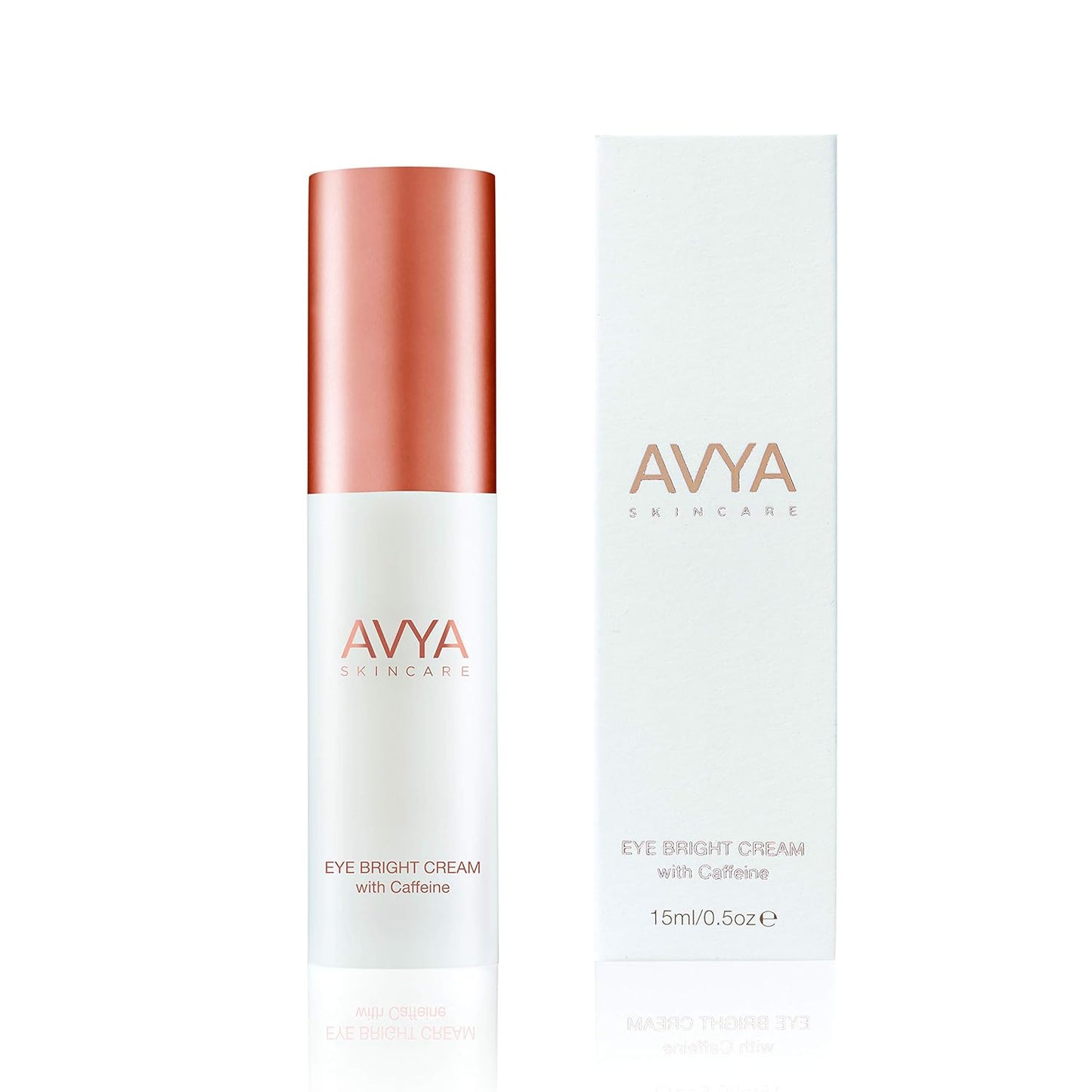 AVYA Eye Bright Cream (0.5oz/15ml) - Advanced Ayurvedic Skincare/Caffeine Reduces Dark Circles and Puffiness/Tightens and Reduces Fine Lines Around Eyes