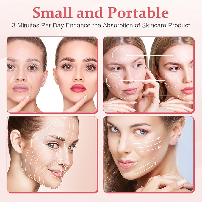 Face and Neck Massager for Skin Care,Multifunctional Electric Sculpting Tool Beauty Device for Home Use Enhanced with Triple Action Thermal and Vibration Technologies for Face Neck Shoulder Care