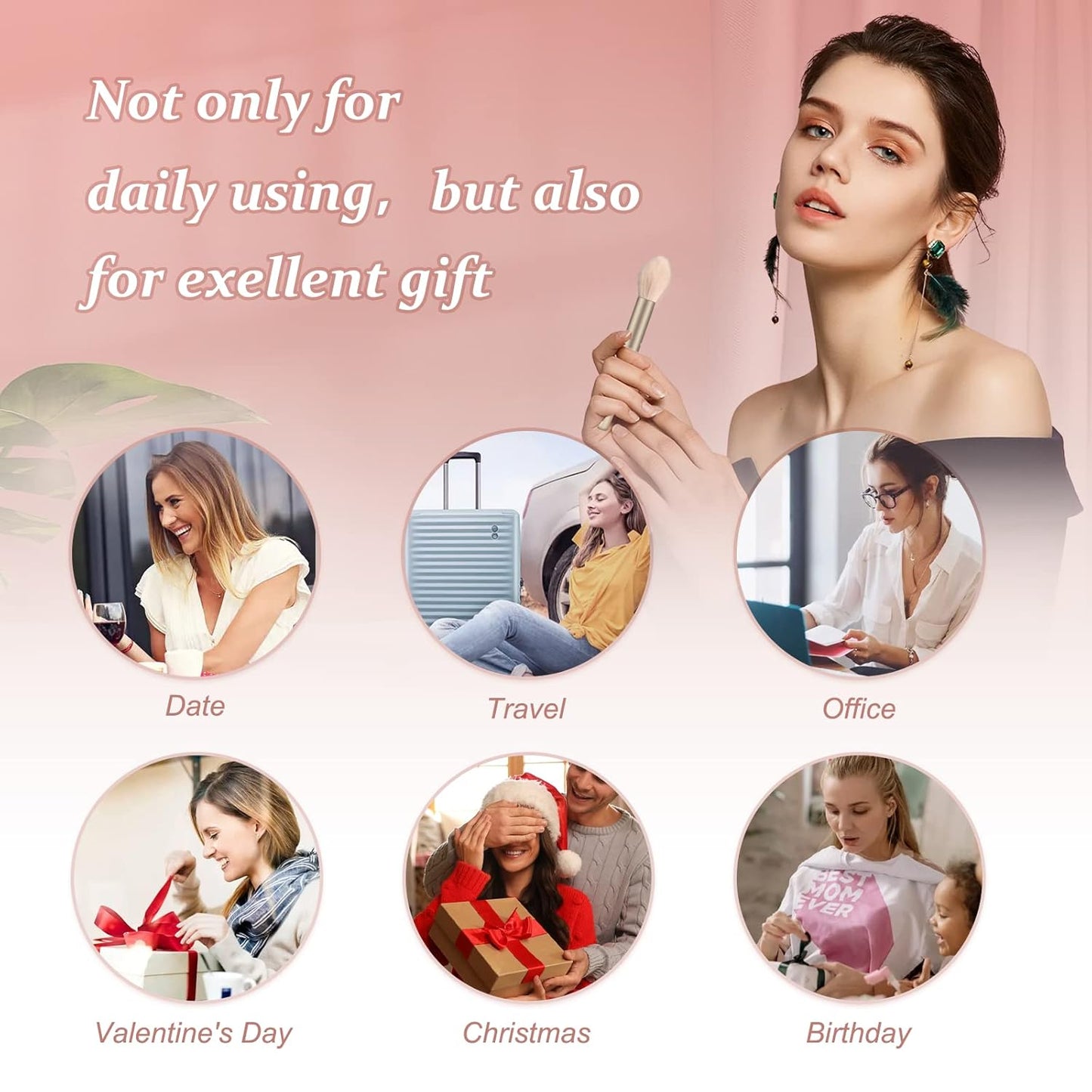 All in One Makeup Kit for Women Full Kit, Basic Cosmetics Kit for Beginner & Professionals, Eye Makeup Set Tween Girl, Make Up Kits for Teenagers, Makeup Gift Set for Girls, Women & Teens(10-Cement)