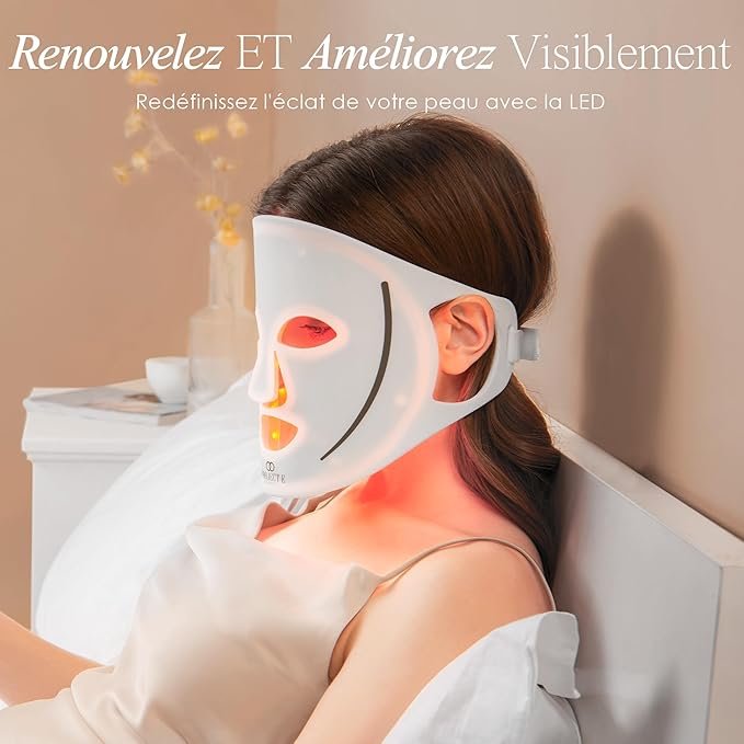 LED Light Therapy Mask by Project E Beauty | Anti-Aging & Anti-Blemish (Silicone Mask)