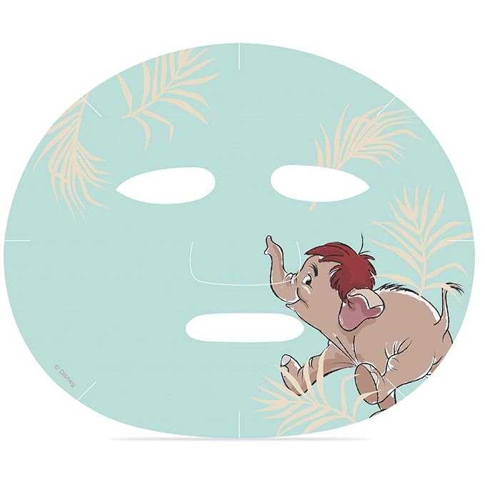 The Jungle Book Cosmetic Sheet Mask Set Disney | MAD Beauty | Aloe vera, Hydrating Moisturizing Trio Baloo Hathi Shere Khan | Gift for Men & Women Adults