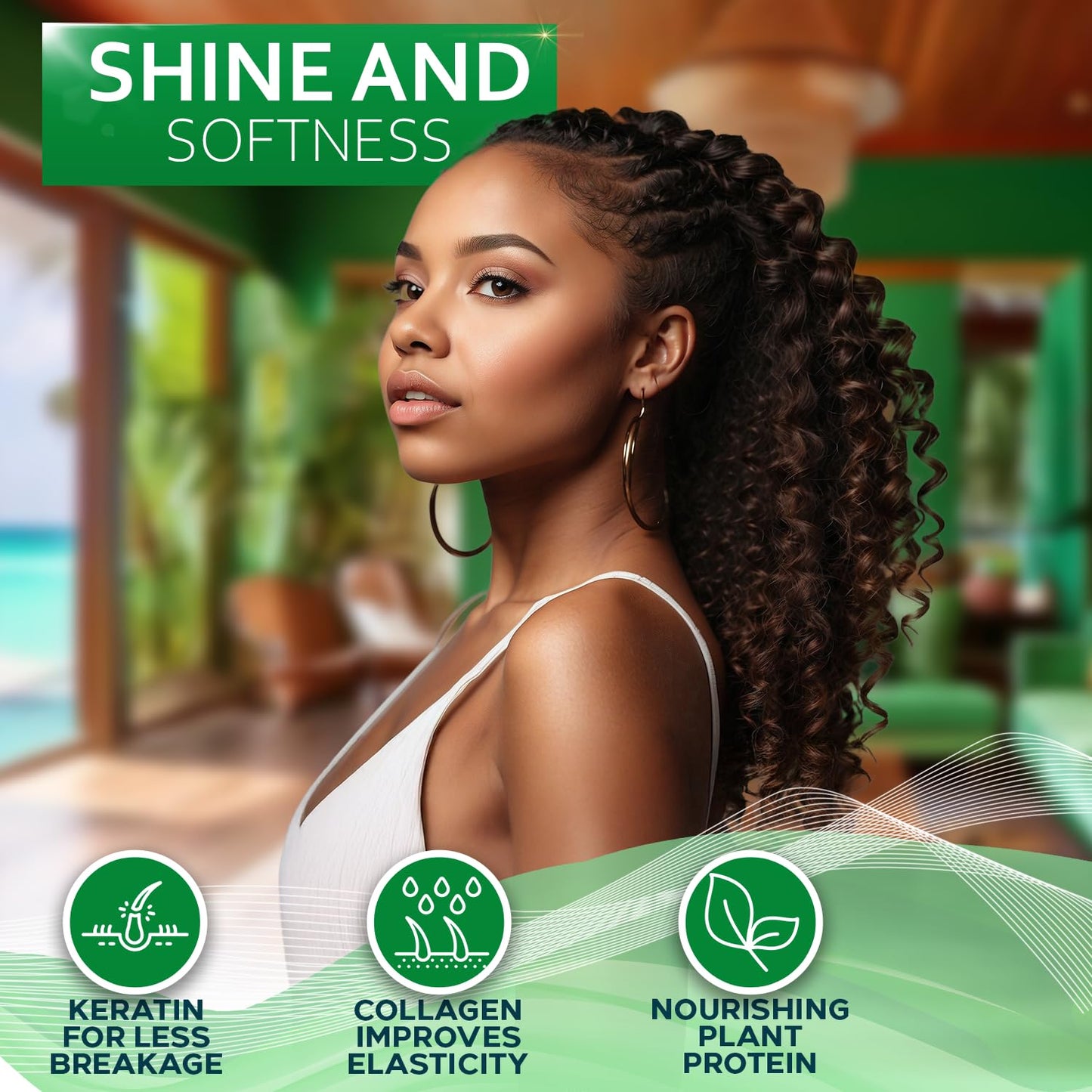 Tea Tree Oil Hair Mask - Deep Conditioner Treatment for All Hair Types - Intense Hydration Care and Protein Moisture Repair for Women and Men.