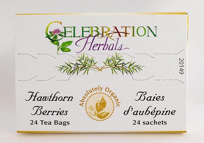 Celebration Herbals Organic Hawthorne Berries Tea Bags 24 Count