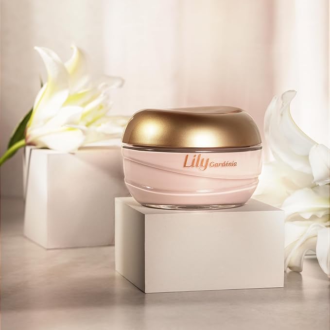 O Boticário Lily Gardenia Satin Body Cream, Intense Hydration and Sophisticated Perfume, 8.8 Ounce (250g)
