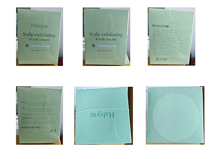 Scalp Exfoliating Scrub, Sea Salt Cleansing Scalp Scrub Shampoo, Relieves Itching, Greasy Or Dry Scalp and Dandruff, Contain A Scalp And Hair Care Massager