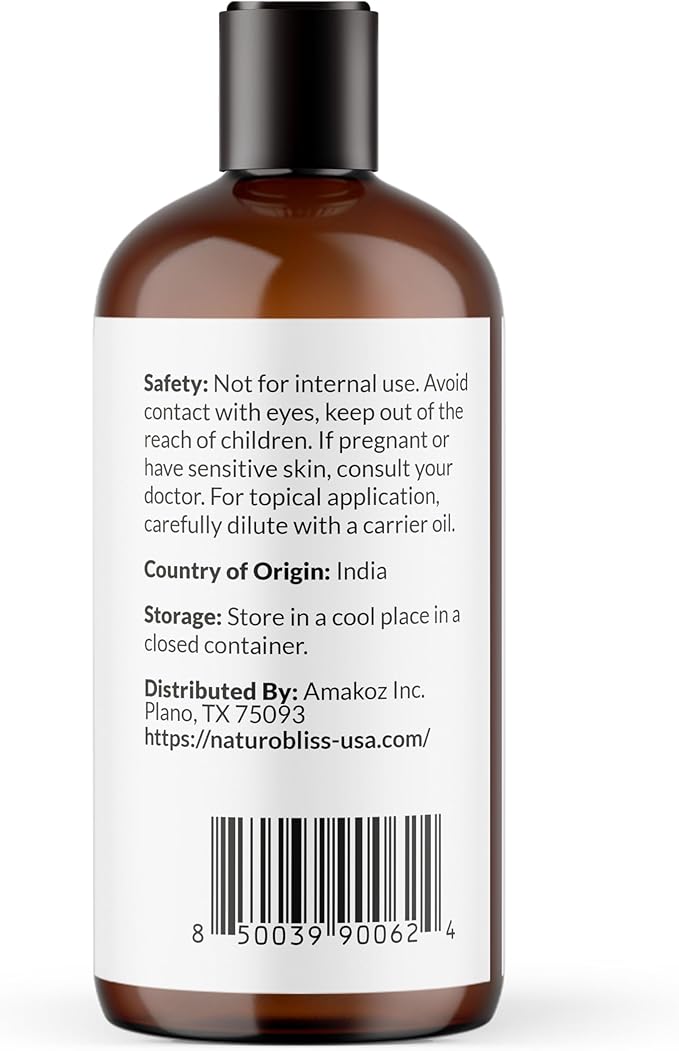 NaturoBliss Peppermint Essential Oil, 100% Pure and Natural Therapeutic Grade, Premium Quality Peppermint Oil, 16 fl. Oz - Perfect for Aromatherapy and Relaxation