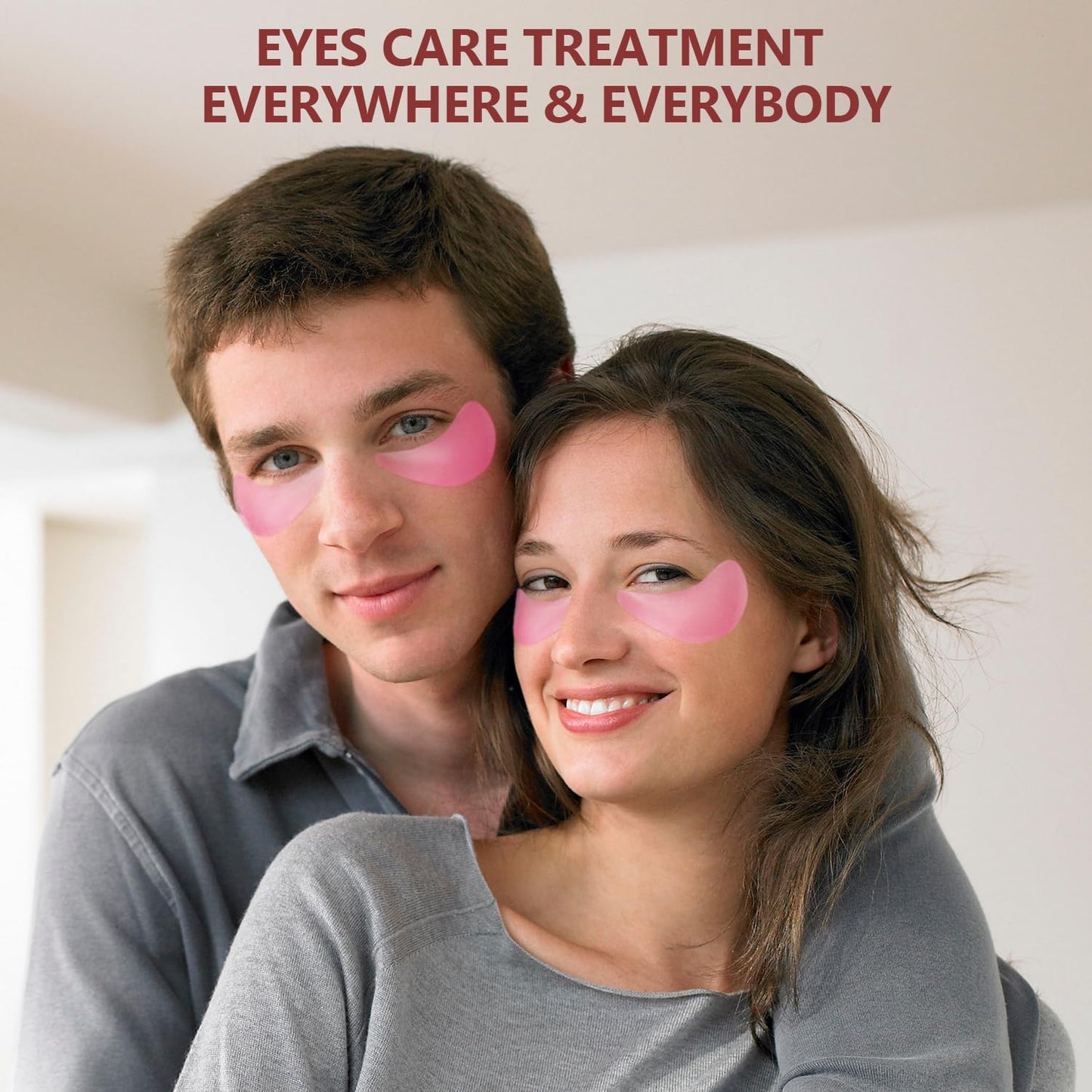 Pink Eye Mask 60Pcs, 5 Portable 24K Gold Collagen Under Eye Patches, 30 Pairs Hydrating Undereye Gel Pads for Women Men Dark Circles Puffy Eyes Puffiness Wrinkle Eye Bag Treatment