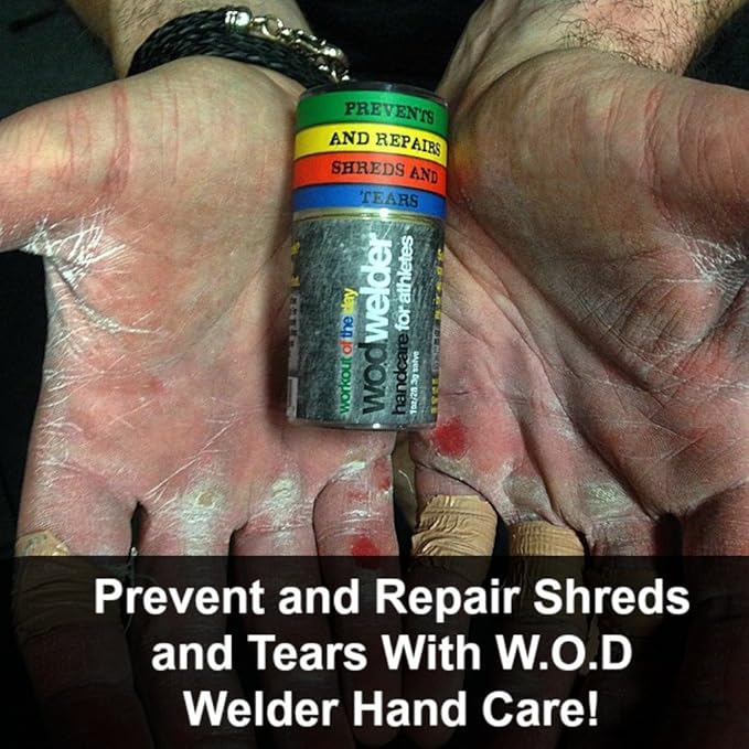 Callus Repair Hand Care Treatment Salve By WOD Welder - For Fitness Athletes, Gymnastics, Weightlifters, and Rock Climbing - Heals Rips and Tears, No Shaver Speeds Recovery - Smells Great, All Natural