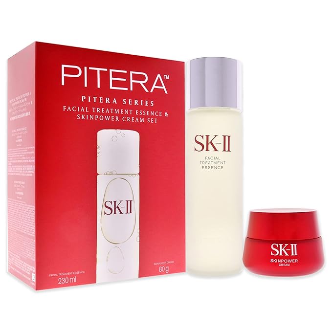 SK-II Facial Treatment Essence And Skinpower Cream Set Unisex 2 Pc
