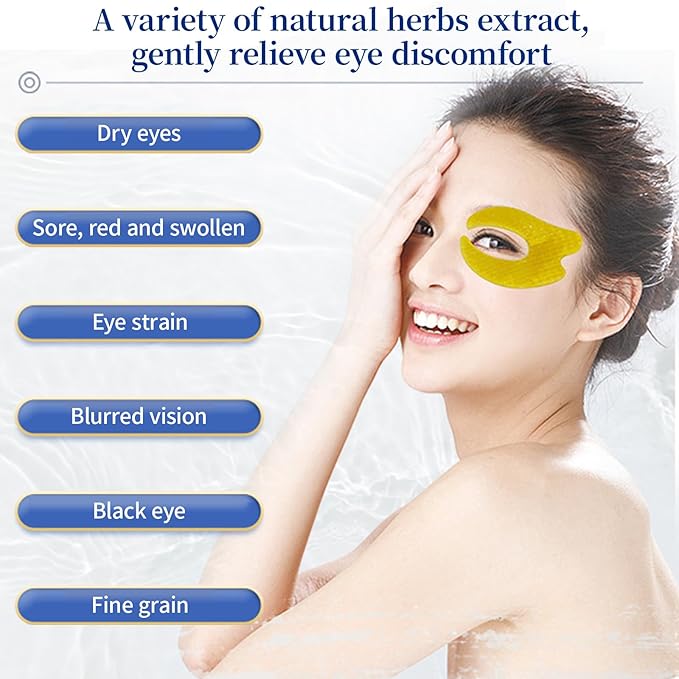 Herbal Eye Patches for Puffy Eyes, Dark Circles,14 Pairs 眼贴