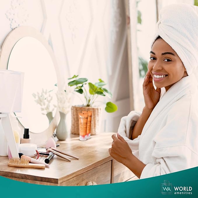 Nectar Hand & Body Lotion | 50 Count, 1 oz | Sweet Orange Blossom, Mini Travel Size Toiletries (100% Recyclable Tube with Flip Top Cap) Hotel Amenities, Suitable for All Skin Types