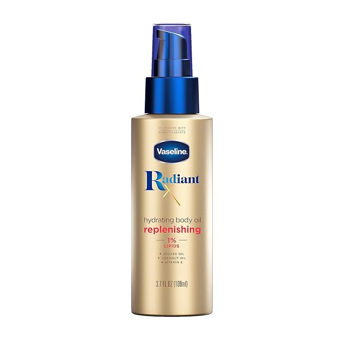 Vaseline Intensive Care Cocoa Radiant 3 Count 6.8oz Body Gel Oil + Radiant X Replenishing 3.7oz Body Oil