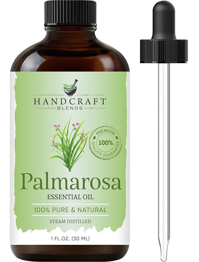 Handcraft Blends Palmarosa Essential Oil - 1 Fl Oz - 100% Pure and Natural - Premium Grade Essential Oil for Diffuser and Aromatherapy