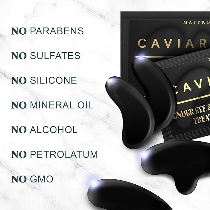 Forehead and Under Eye Wrinkle Patches for Face - Collagen, Hyaluronic Acid and Vitamin A Skin Pads - Forehead Line Remover Wrinkle Eye Patch Set - 26 Caviar Sachets