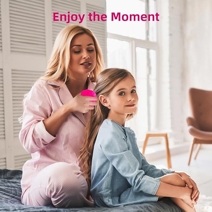 Scalp Massager Hair Growth, Scalp Scrubber Wiht Silicone Bristles, Head Massager Scalp, Wet Dry Hair Care Scalp Scrub for Women Man (Red)