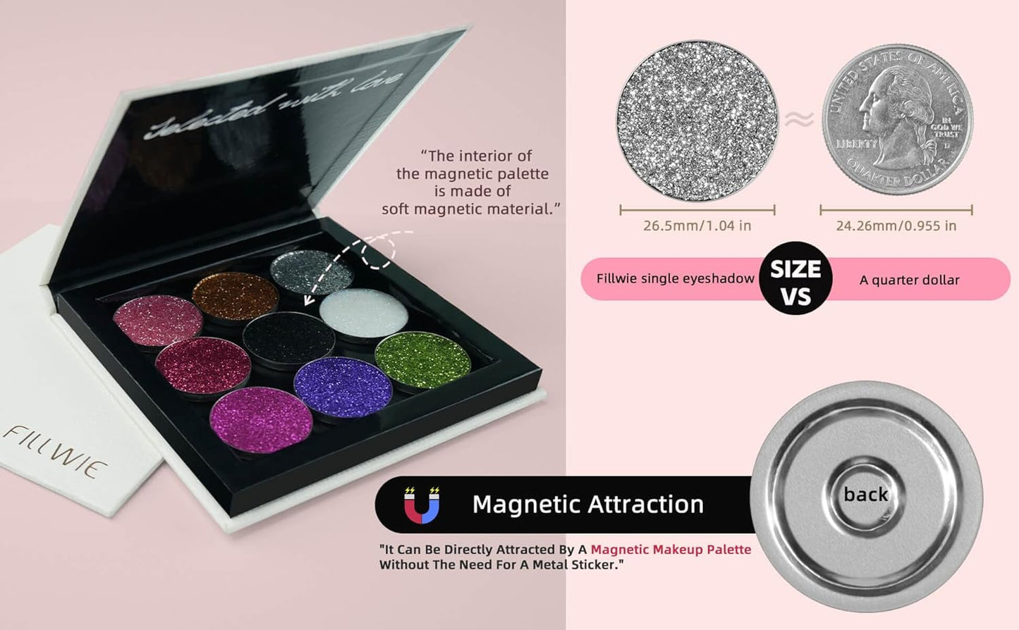 Chunky Glitter – Pink Pressed Glitter for Eyes, Lips, Face & Body – Long-Lasting Sparkle for Festival, Party, Cosplay, Makeup Looks – Layer as Eyeshadow Topper(Bubblegum Bling)