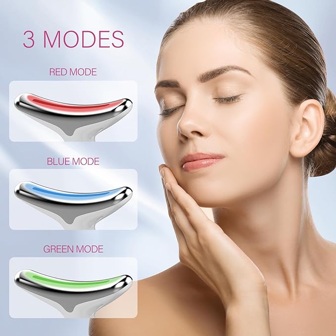 YourMate Face & Neck Massager for Skin Care 3 in 1 Facial Tools Skin Boosting Skin Tensions Reduce