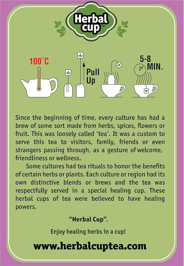 Herbal Cup Ayurveda Women's Tea, Organic Shatavari Turmeric, No Caffeine Herbal Teas (Women's Shatavari Turmeric, 16 Count (Pack of 1))