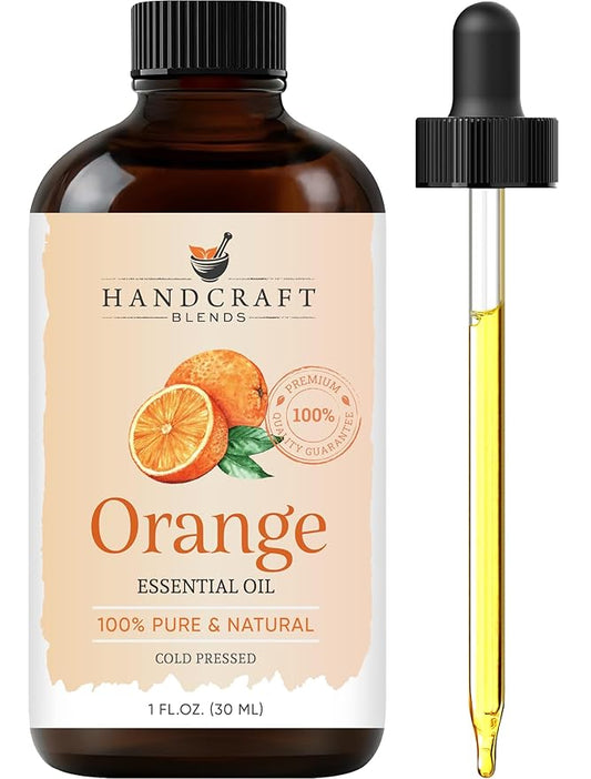 Handcraft Blends Orange Essential Oil - 1 Fl Oz - 100% Pure and Natural - Premium Grade Essential Oil for Diffuser and Aromatherapy