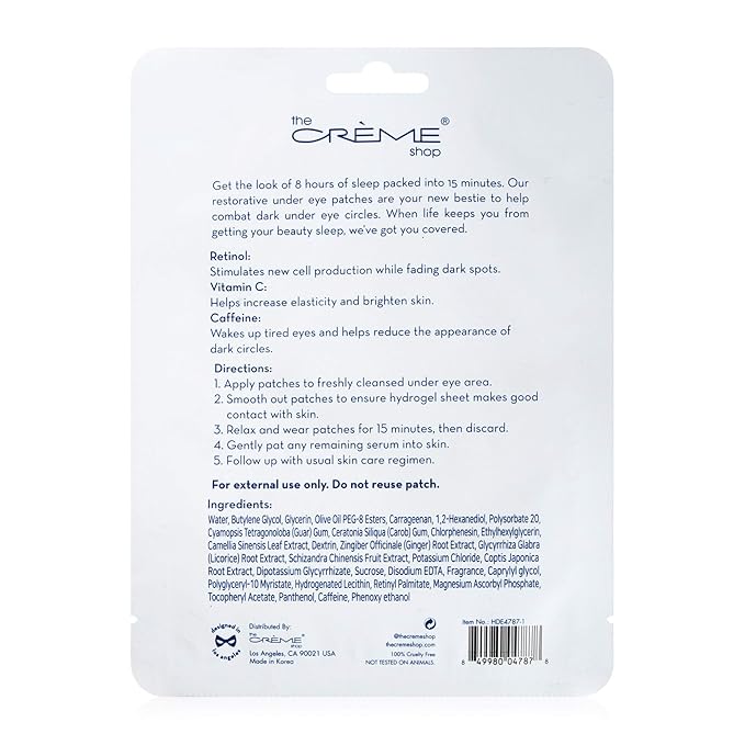 The Crème Shop - How Do Eye Look? Hydrogel Under Eye Patches (Rested)