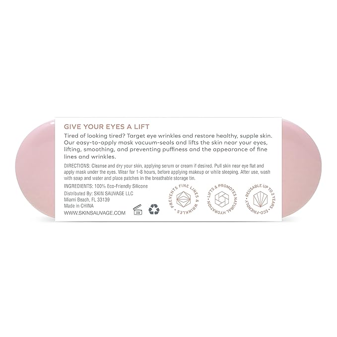 Anti-Wrinkle Eye Mask Set with Stylish Storage Tin to Revitalize and Rejuvenate