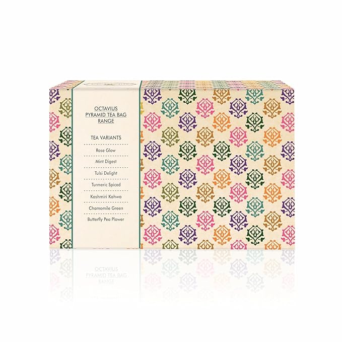 Pyramid Teabags Enveloped (CHAMOMILE GREEN TEA BAGS) | Mothers Day Tea Gift Box