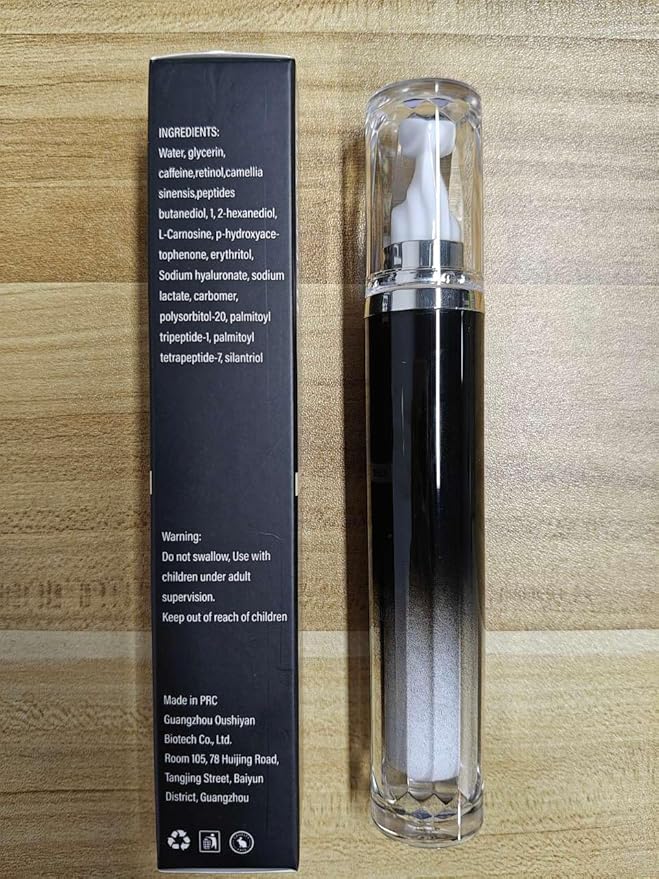 Caffeine Eye Cream for Puffiness & Dark Circles, Under Eye Cream for Puffy Eyes, Eye Bags & Wrinkles, 1 PCS Anti Aging Eye Serum with Under Eye Roller, Reduces Fine Lines & Moisturize Skin.