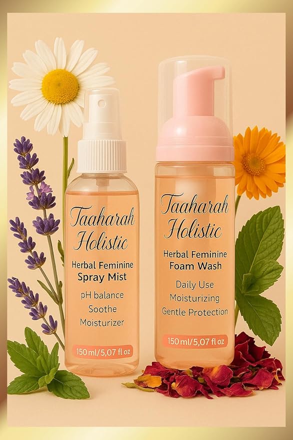 Luxury Plant-Based Feminine Spray and Wash Set – Intimate Care for Women, Daily Hygiene Solution for Sensitive Areas, pH Balancing and Refreshing Comfort, 5.07 fl oz