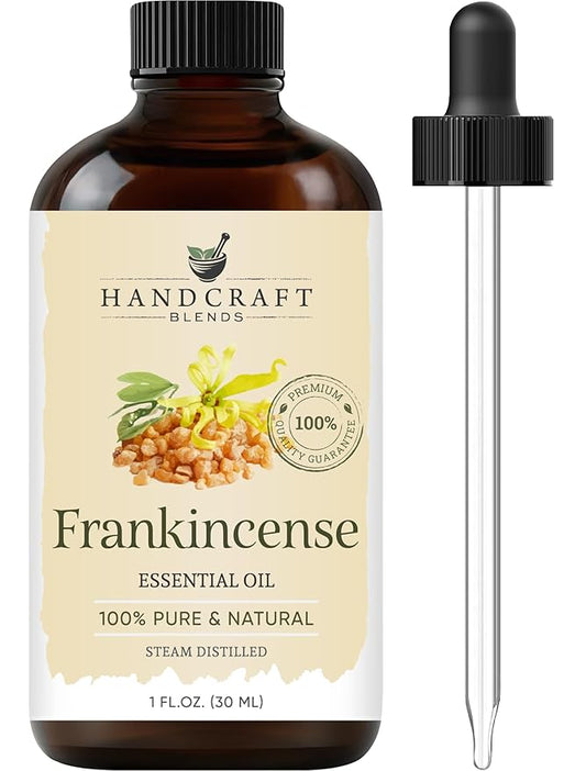 Handcraft Blends Frankincense Essential Oil - 1 Fl Oz - 100% Pure and Natural - Premium Grade Essential Oil for Diffuser and Aromatherapy