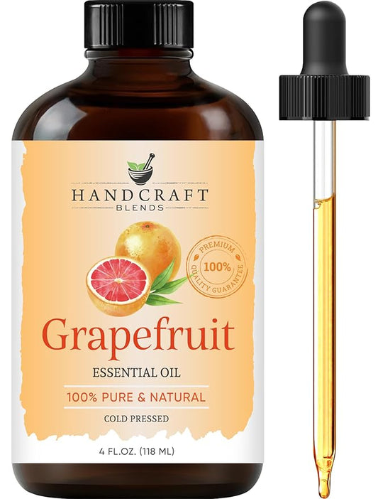 Handcraft Blends Grapefruit Essential Oil - Huge 4 Fl Oz - 100% Pure and Natural - Premium Grade Essential Oil for Diffuser and Aromatherapy