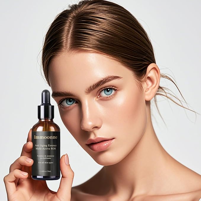 Anti-Aging Facial Oil, Natural and Organic Facia Essence with ROS, Vitamin E Oil, Grape Seed Oil,Tea Tree 1.69 Ounce (1.69 Fl Oz, Rose)