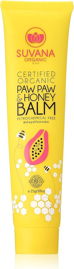 Certified Organic Paw Paw & Honey Balm 0.88 oz by Suvana Beauty