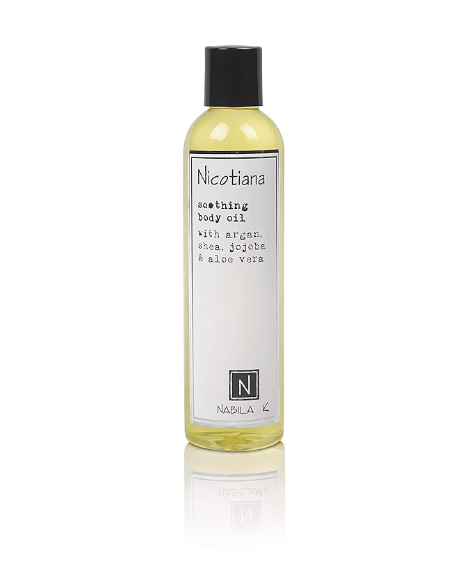 Nicotiana (Tobacco Flower Scent) Body Oil, 9 oz Moisturize & Nourish with Argan & Coconut Oil - Vitamin C Enriched - Naturally Derived, Vegan-Friendly