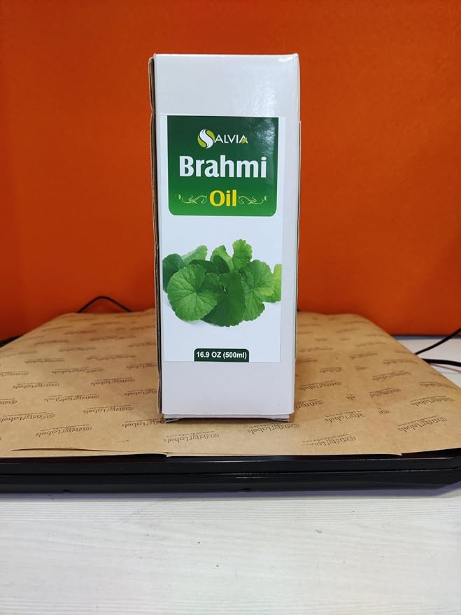 Salvia Brahmi Oil 500 ML - 100% Pure, Undiluted, Unrefined, Organic, Therapeutic Grade Aromatherapy Carrier Oil