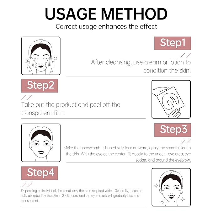 Novoy 15 Pairs Bio-Collagen Real Deep Eye Patches - 6-in-1 Retinol Overnight Eye Patches for Dark Circles, Puffiness & Wrinkles | 2% Caffeine+Hyaluronic+Niacinamide, Korean Popular Eye Mask - ROSE