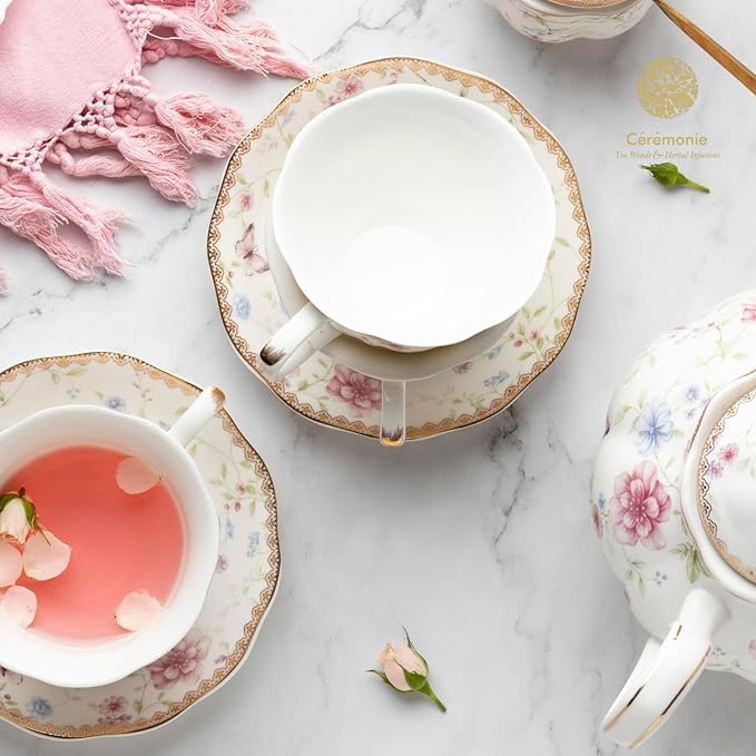 Ceremonie Tea Herbal Variety Pack - Kosher Set - Assorted Sampler With 12 Individually Wrapped Silky Mesh Herbal Bags - Single Serve Pouches