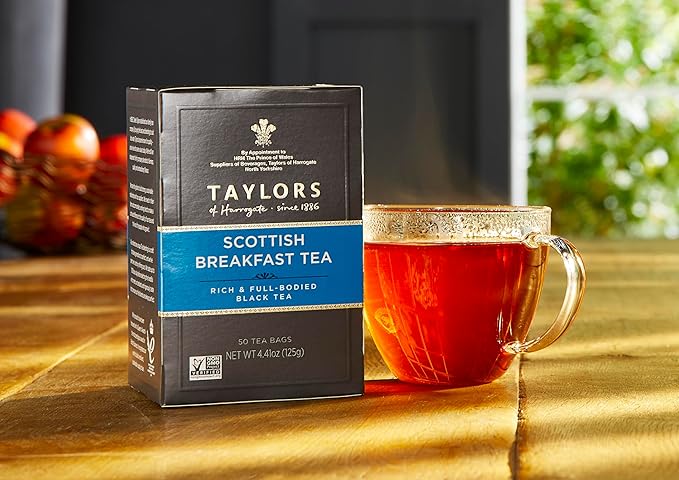 Taylors of Harrogate Scottish Breakfast, 50 Teabags (Pack of 6)
