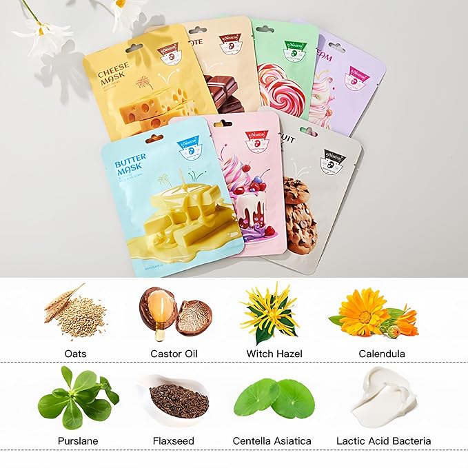 Premium 10-Piece Face Masks for Deliciously Soft Skin (COLOR-2)