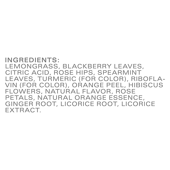 TAZO Wild Sweet Orange Tea Bags, Unsweetened Herbal Tea, Caffeine-Free, 120 Total Tea Bags (20ct - Pack of 6)