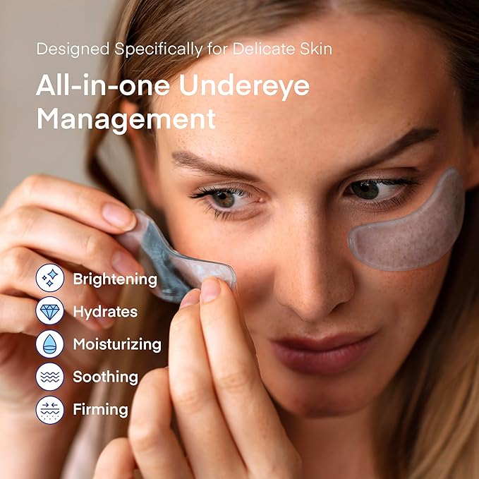 Under Eye Patches for Dark Circles: Puffiness & Eye Bag Treatment Gel Mask with Caffeine Hyaluronic Acid Niacinamide - Undereye Brightening Hydrating Anti-Wrinkle & Cooling - Korean Skincare, 30 Pairs