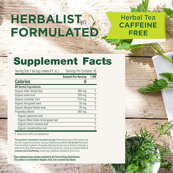 Traditional Medicinals Organic Mother's Milk Women's Tea, Promotes Healthy Lactation - 48 Tea Bags